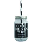 Nicolas Vahé Bouteille d'eau avec de la paille de boissons fraîches, 550ml