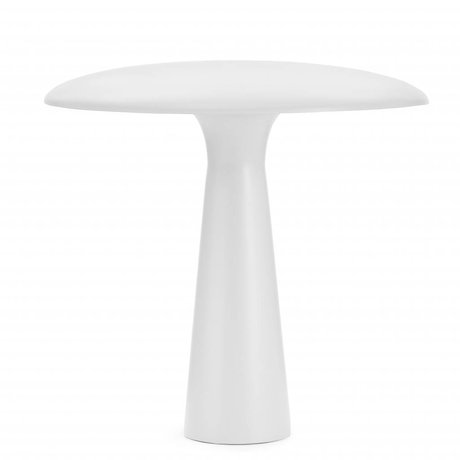 Normann Copenhagen lampada da tavolo Shelter Ø41x41cm acciaio bianco