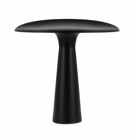 Normann Copenhagen Bordlampe Shelter sort stål Ø41x41cm