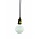 Housedoctor Vola lampada a sospensione, ottone / oro, Ø4,5x14cm