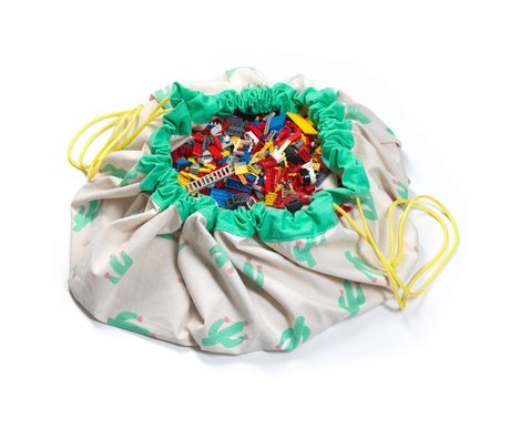 Play & Go Sac de rangement / playmat cactus édition limitée Ø140cm coton multicouleur