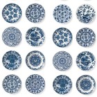 Kek Amsterdam Königsblau Tapete blau Vlies Pappteller 97,4x280cm