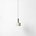 Ferm Living Pendelleuchte Disc niedrig hellgrau metallic