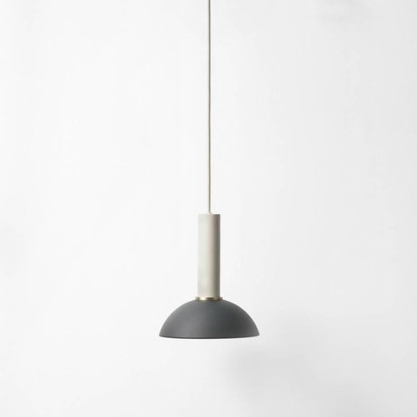 Ferm Living Speranza lampada a sospensione alta nero luce grigio metallizzato