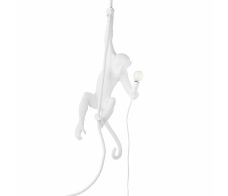 Seletti Aben hængende lampe hvid nylon 27x30x80cm