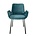 Zuiver Dining Chair Brit Petrol Blue Polyester 59x62x79cm