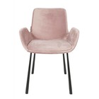 Zuiver Dining Chair Brit pink polyester 59x62x79cm