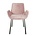 Zuiver chaise à manger Brit rosa polyester 59x62x79cm