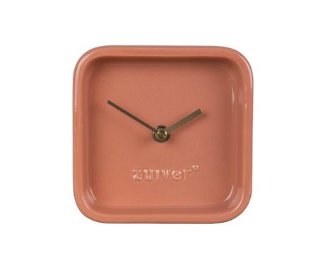 Zuiver Reloj de cerámica rosado lindo 13,5x6x13,5cm