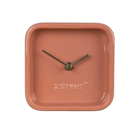 Zuiver Reloj de cerámica rosado lindo 13,5x6x13,5cm