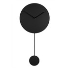 Zuiver Horloge murale minimale de 30x4x63cm en plastique noir