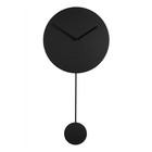 Zuiver Orologio da parete Minimal nero 30x4x63cm plastica