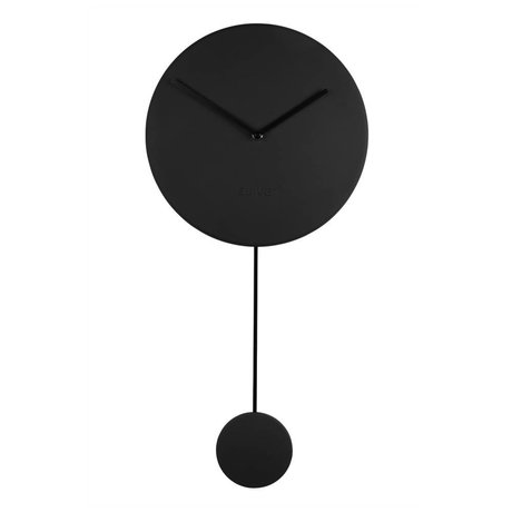 Zuiver Wanduhr Minimal schwarzer Kunststoff 30x4x63cm