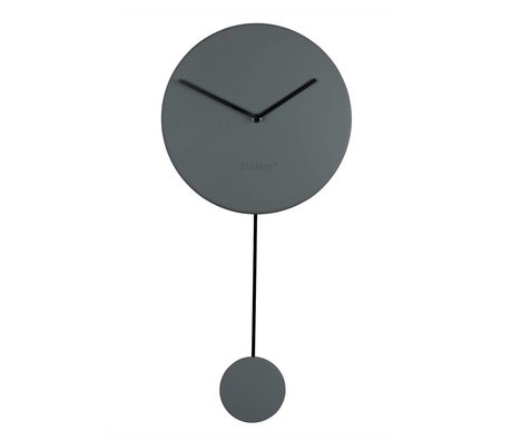 Zuiver Reloj de pared mínimo 30x4x63cm plástico gris