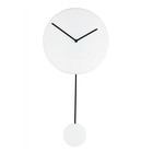 Zuiver Horloge minimum 30x4x63cm en plastique blanc