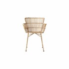 Housedoctor Sedia da pranzo Coon marrone naturale rattan 60.5x80x62cm