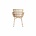 Housedoctor chaise à manger Coon rotin naturel brun 60.5x80x62cm
