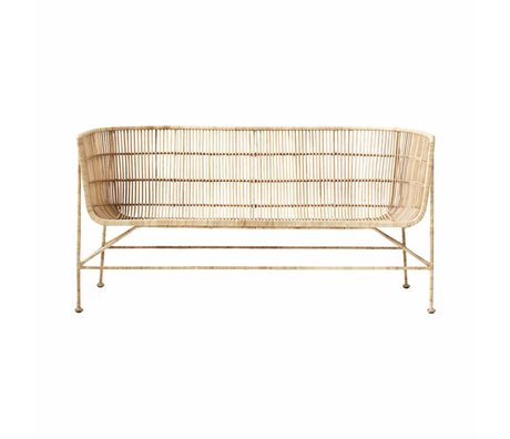 Housedoctor Bank Coon Natürliche braun Rattan 65.5x140x70cm