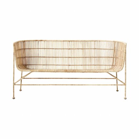 Housedoctor Bank Coon Natürliche braun Rattan 65.5x140x70cm