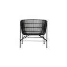Housedoctor Coon black rattan chair 60.5x70x70cm