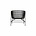 Housedoctor Coon black rattan chair 60.5x70x70cm