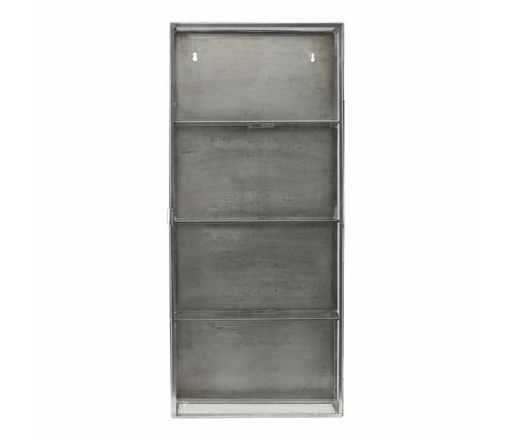 Housedoctor Kleiderschrank zinkgrau metallic Glas 35x15x80cm