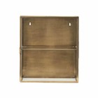 Housedoctor Wardrobe brass brass, metal, glass, 35x15x40cm