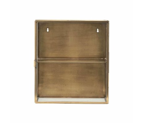 Housedoctor Wardrobe brass brass, metal, glass, 35x15x40cm