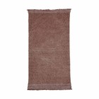 Housedoctor Tæppe Shander Burnt Henna rødt lys rosa bomuld, jute 200x90cm