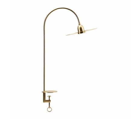 Housedoctor Bordlampe Glow messing guld metal 79cm