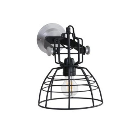 Anne Lighting Lámpara de pared Anne MarkllI Mini ø22x24cm de metal negro