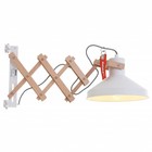 Anne Lighting Wandleuchte Woody scissors white metal wood metal ø23x40-66cm