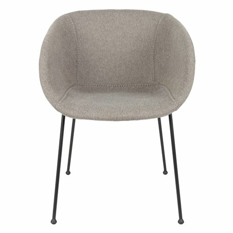 Zuiver Eetkamerstoel Feston Fab gray polyester 56,5x55x77cm