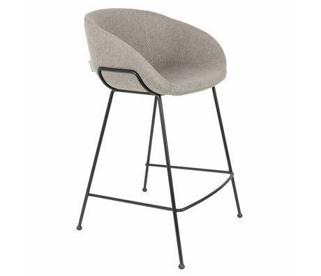 Zuiver Stool Feston Fab counter gray polyester 54,5x53x88,5cm