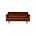 BePureHome Bank Rodeo 2.5-sæders rust appelsin fløjl fløjl 190x86x85cm