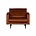 BePureHome Fauteuil velours de velours rouille orangée Rodeo 105x86x85cm