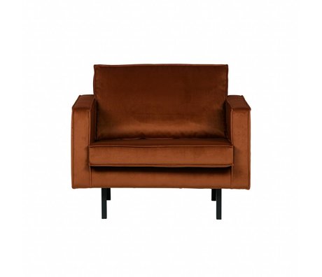 BePureHome Armchair Rodeo Rostorange velvet velvet 105x86x85cm