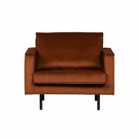 BePureHome Armchair Rodeo Rostorange velvet velvet 105x86x85cm