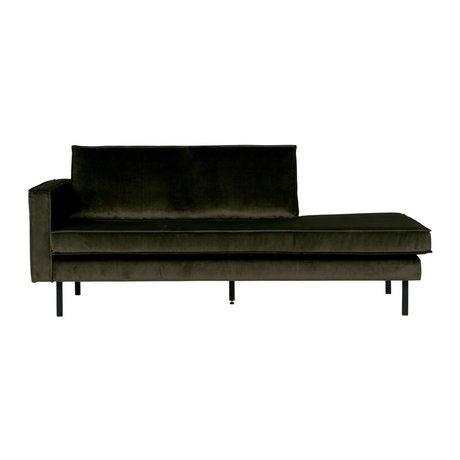 BePureHome Bank daybed Green Hunter forlod grøn fløjl fløjl 90x216x90cm