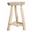 Housedoctor Sgabello in legno nudo, H48cm Ø31cm