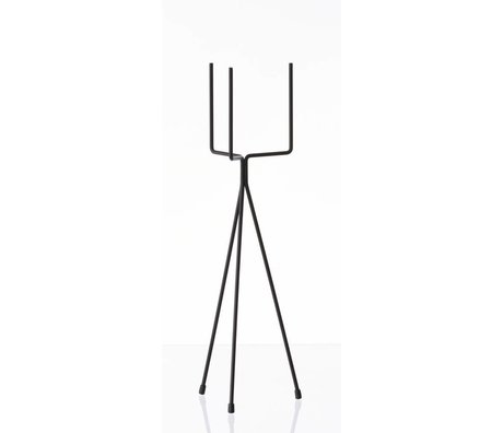 Ferm Living Pflanzenständer `PLANT STAND SMALL' aus Metall, schwarz, Ø13x50cm