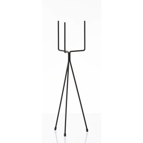 Ferm Living Vegetable rack `PLANT STAND SMALL 'metal, black, Ø13x50cm