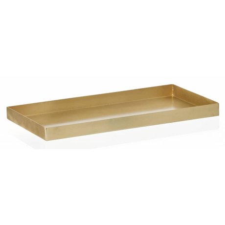 Ferm Living Tablett "BRASS TRAY' aus Messing, 15x30x2cm