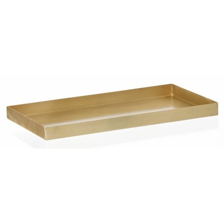 Ferm Living Tablett "BRASS TRAY' aus Messing, 15x30x2cm