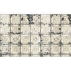 Merci Lattine Brooklyn carta da parati, grigio / crema Tin-01