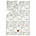 Ferm Living S Marble 'Feuilles coton, gris / blanc, 140x200 cm - Adultes