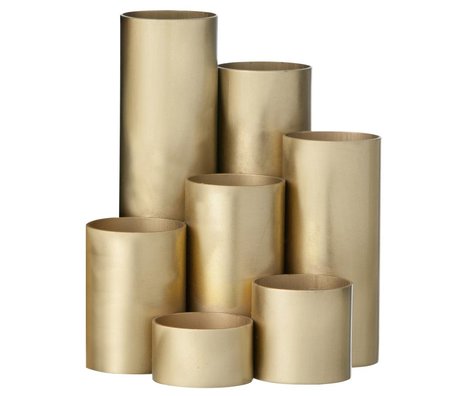 Ferm Living Pen Holder Brass, gold, 15x13cm