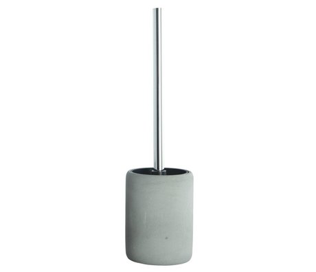 Housedoctor Toilet brush / holder made of cement, gray, Ø10,1xh38cm