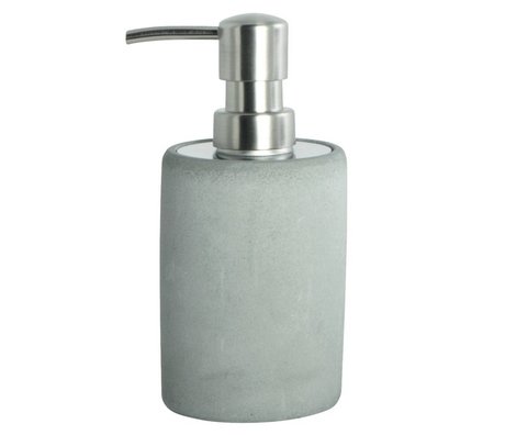 Housedoctor Soap dispenser made of cement, gray, Ø7,6x17,1cm