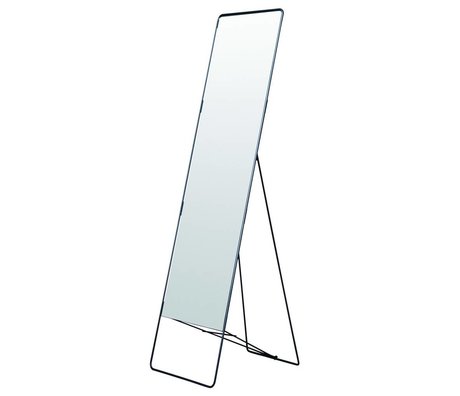 Housedoctor Mirror stående Chiq metal, sort, 45x175cm